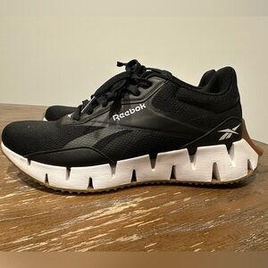 Reebok Black and White Zig Kinetica Shoes